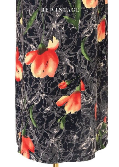 焰中開花豔麗高冷係長裙（27"）4