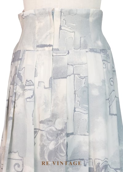 溫柔抽象花卉素描短裙（26"）8