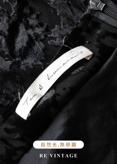 Splash 剪影露肩黑絨長洋裝19