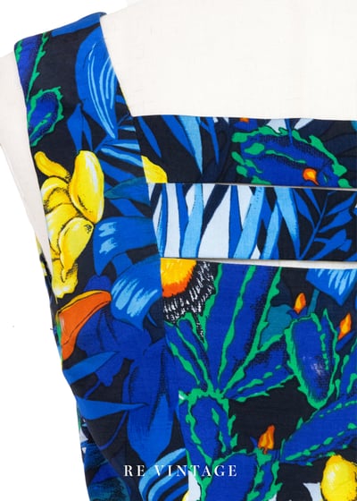 Jungle Whisper 繁葉間熱帶鳥兒短版背心9