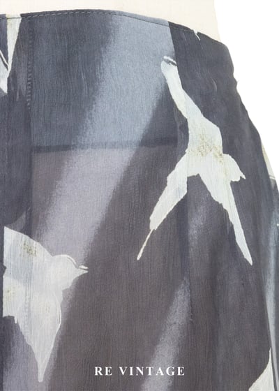 套裝短褲 - 煙雨霧色裡的飛鳥短褲5