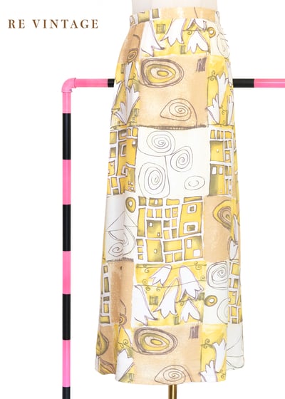 抽像城市對話藝術感長裙（25.5"）6