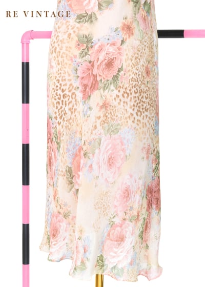 美麗佳人玫瑰豹紋氣質洋裝5