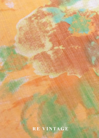 午後叢林暈色絲巾10