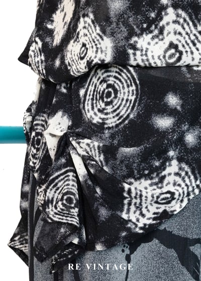 黑系紮染幾何圖騰長版背心11