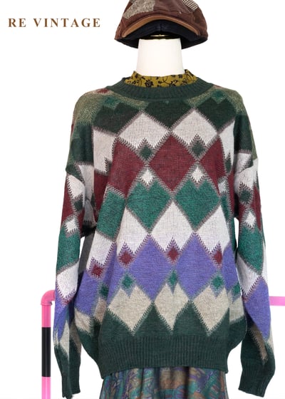 Autumn in argyle 文藝靈魂格紋毛衣6