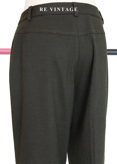 深苔綠活潑刺繡小花長褲（25"）11