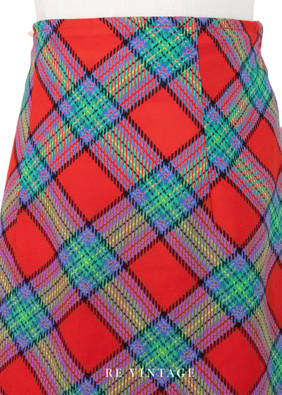 歡樂紅格紋小短裙（26-28"）3