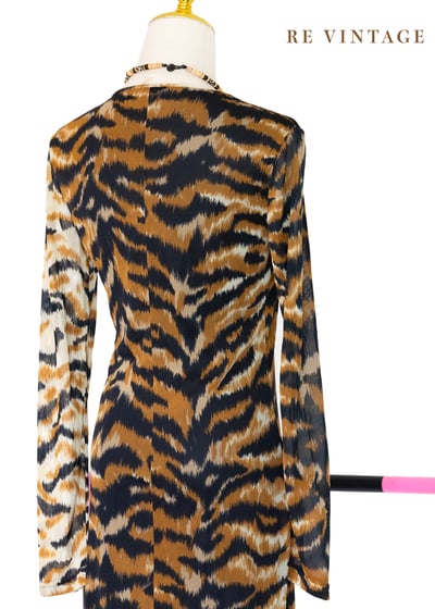 搖滾雙色豹紋少女洋裝15