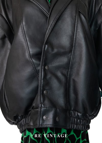 質感單品 - 冬季帥氣雙穿寬版皮革外套4