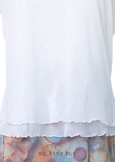 橘光亮片雪白精靈上衣4