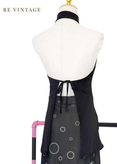 東方美人雙簍空繞頸露背上衣背心8