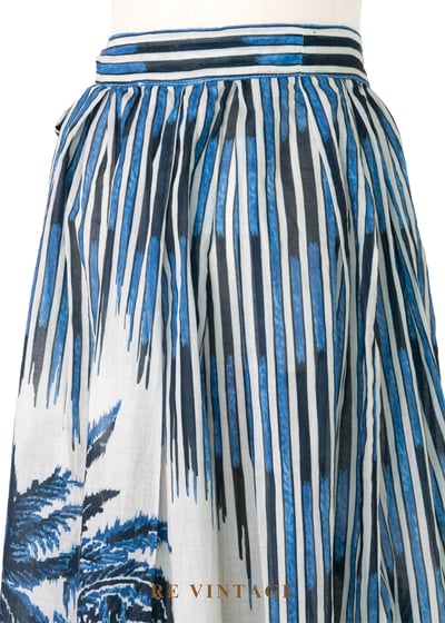 海的清涼 - 熱帶森林 旅途明信片一片式長裙（27"）10