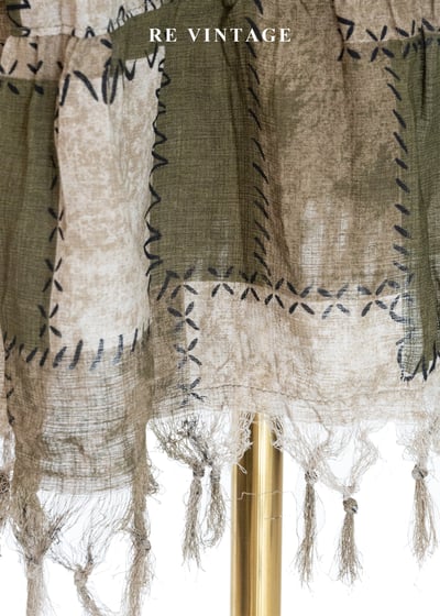 遊牧流浪美學拼接圖騰流蘇長裙（24-30"）6