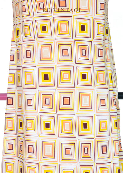 甜橘色跳格子夏日洋裝6