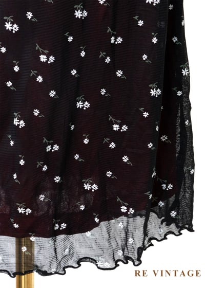 韓國製 - 紅光小花星空細肩帶洋裝14