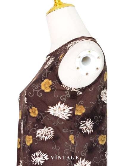 Mocha 雙色小花迷你短洋裝8