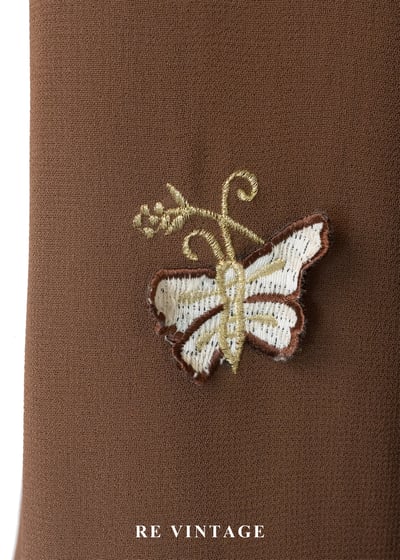 蝴蝶輕棲咖啡色長裙（24-27"）5