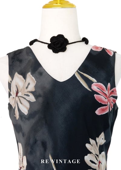 影中花雙色艷麗洋裝8