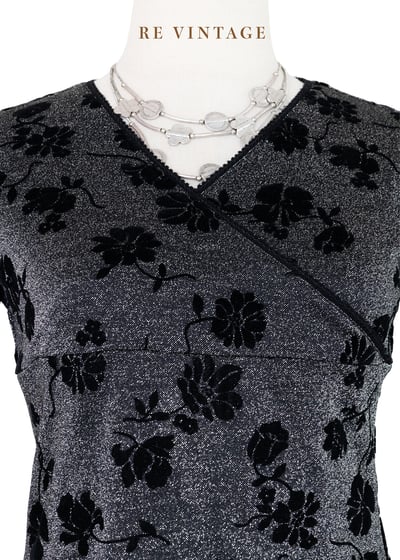 閃閃發光黑玫瑰長袖上衣3