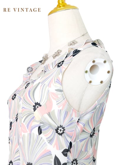 春夏糖粉花開雪紡洋裝11