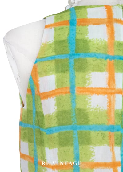 夏日維他命 - 手繪格紋洋裝12