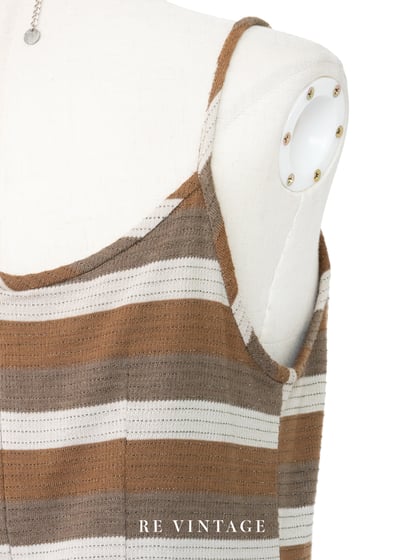 Cafe au lait 溫潤咖啡線條長洋裝12