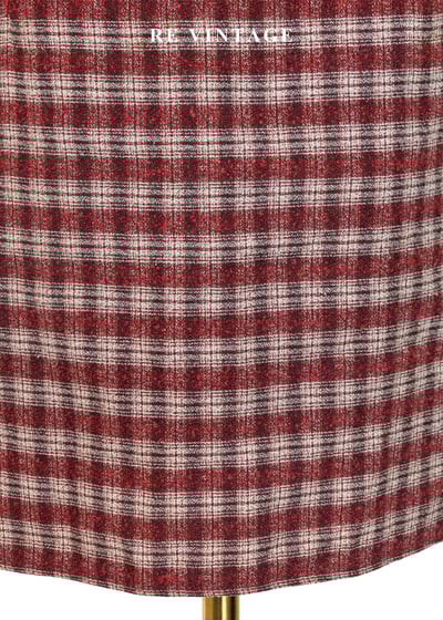質感單品 - 精緻酒紅格紋短裙（27"）10