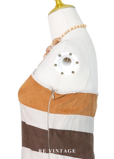 咖啡焦糖糖果拼圖細肩帶洋裝9