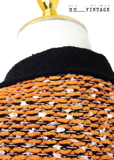 睫毛彎彎鮮橘色短版外套6