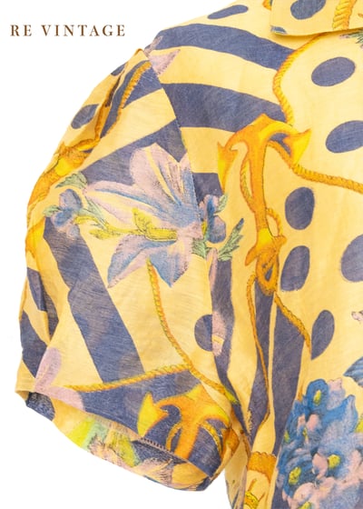 紫花點點麻花繩短袖上衣13