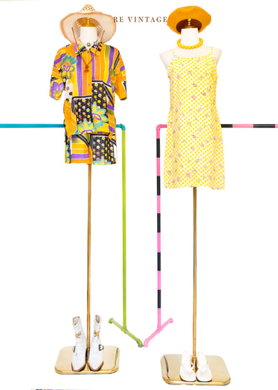 套裝短褲 - 搖擺花拼派對短褲（23"）2