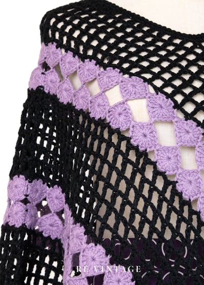 Bellflower 雙色針織斗篷5