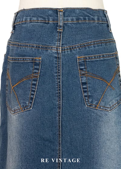 俏皮花朵珠飾牛仔短裙（27"）10