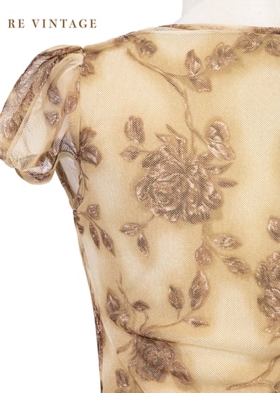 褐金色薄霧般的浪漫旋律長洋裝15