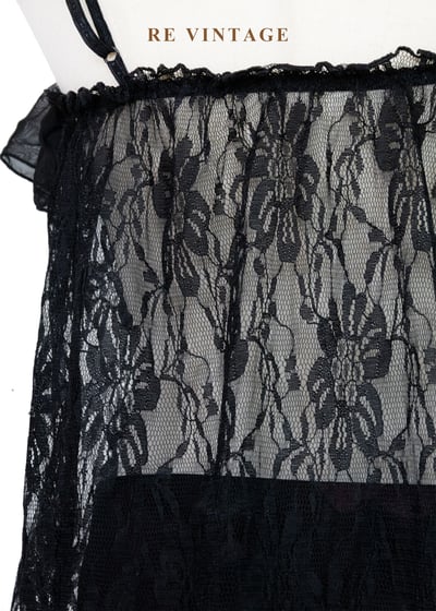 夜裡的黑天鵝蕾絲細肩帶背心11