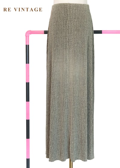 灰綠色畫布筆觸長裙（24-30"）16