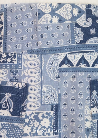 蔚藍海岸的拼貼記憶圖騰短裙（24"）11