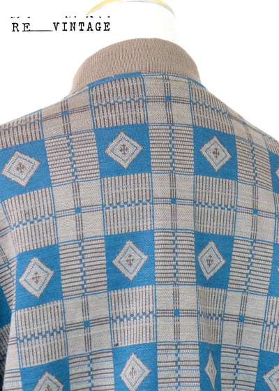 藍綠色菱格紋夾克外套11