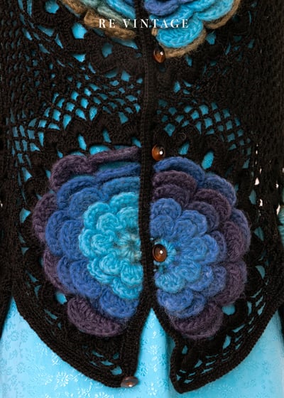 3D立體花朵針織背心4