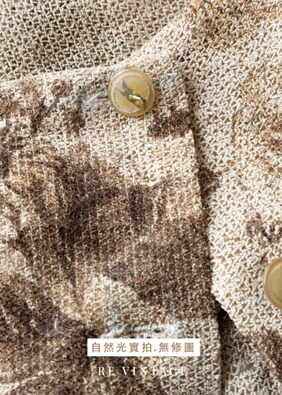 套裝背心 - 棕影花語舊夢背心14