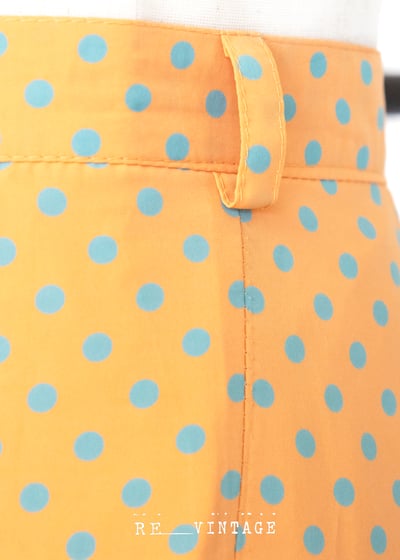 粉橘色點點長裙4