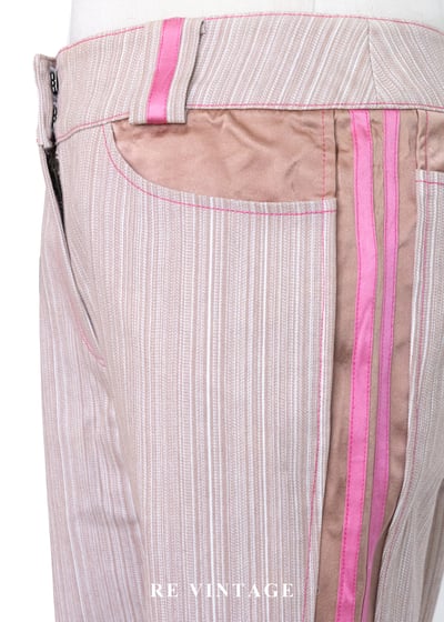 微醺香檳 - 甜蜜線條拼接長褲（28"）6