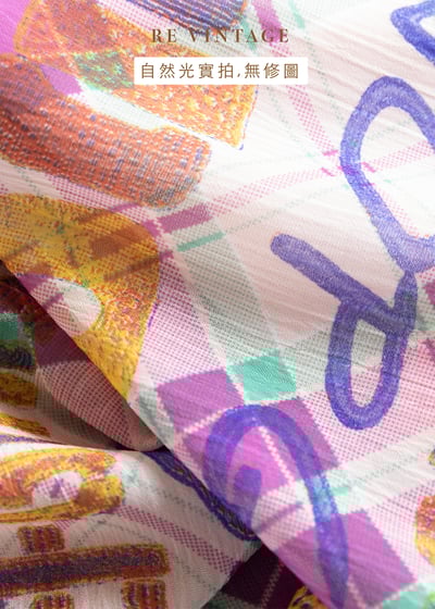 桃粉色文字印花美裙（26"）12