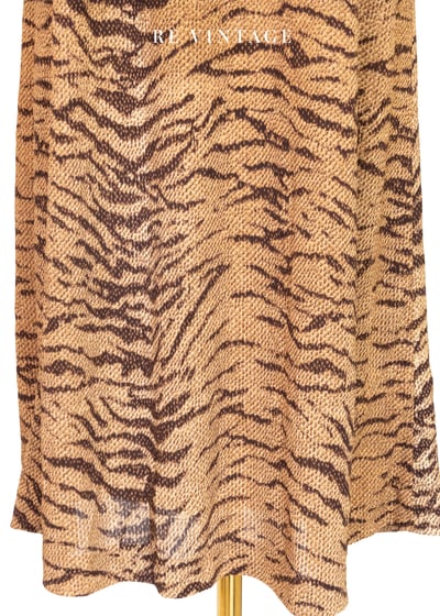 虎斑狂野優雅長洋裝6