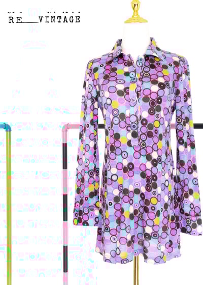 普普圈圈輕薄針織迷你洋裝1