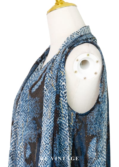 幻藍蟒紋領結冷冽背心9