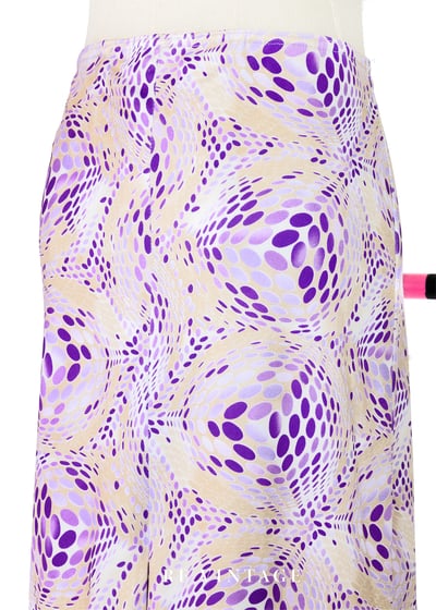 紫光波動迷幻中長裙（26-30"）7