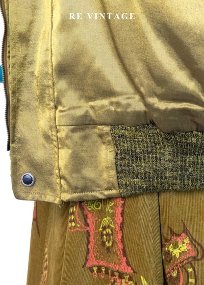 極光戰機 - 金黃橄欖光澤夾克外套11