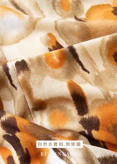 秋日暈染水彩花裙（26"）12